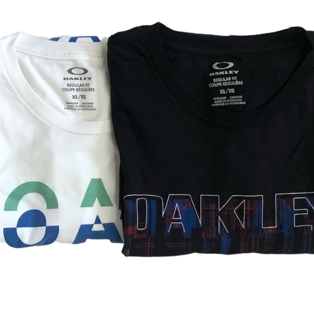 Oakley Mens Regular Fit Tees Lot of 2 Sz XL